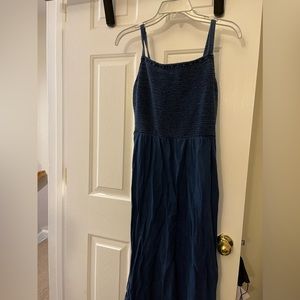 Old Navy | Smocked Midi Fit & Flare Chambrey Dress | Size M
